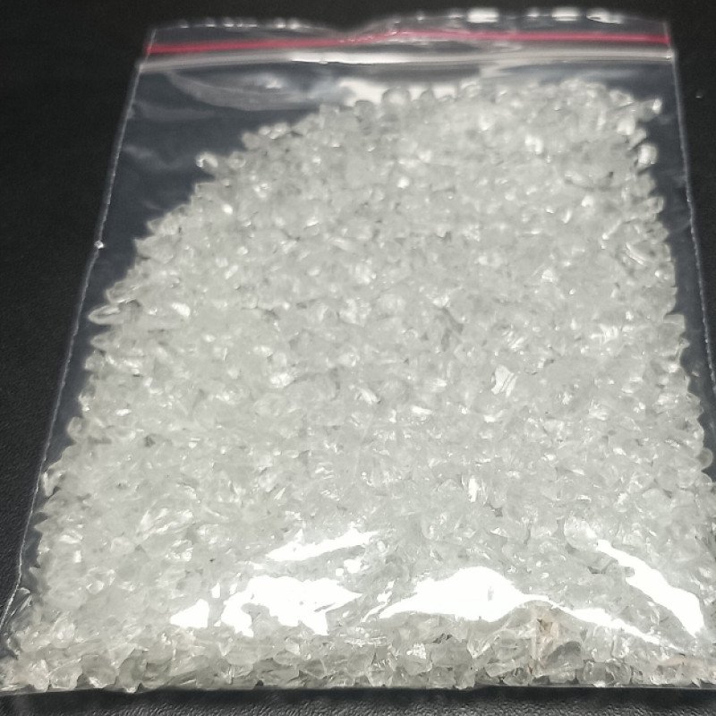 Dekorativ kristal Şüşə qırığı Şəffaf rəng (ağ) 100 qram 