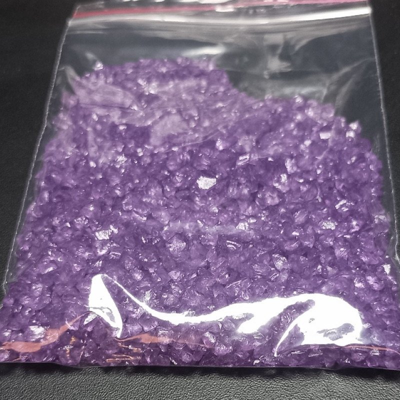 Dekorativ kristal Şüşə qırığı Yasəmən rəngi 100 qram