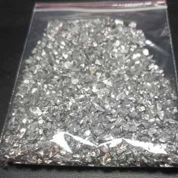 Dekorativ kristal Şüşə qırığı Gümüş rəngi 100 qram