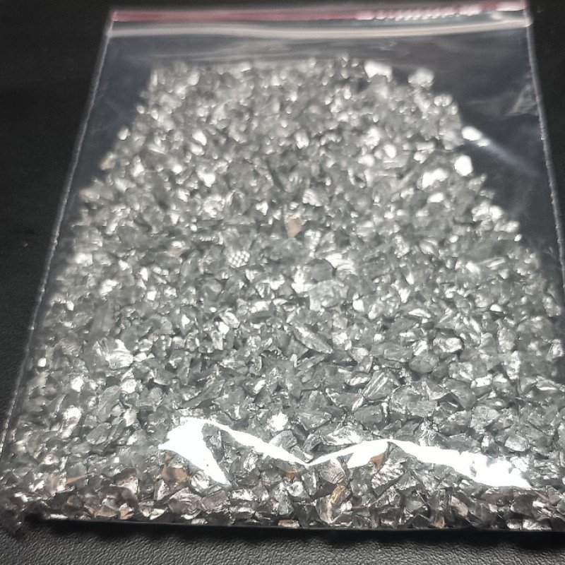 Dekorativ kristal Şüşə qırığı Gümüş rəngi 100 qram