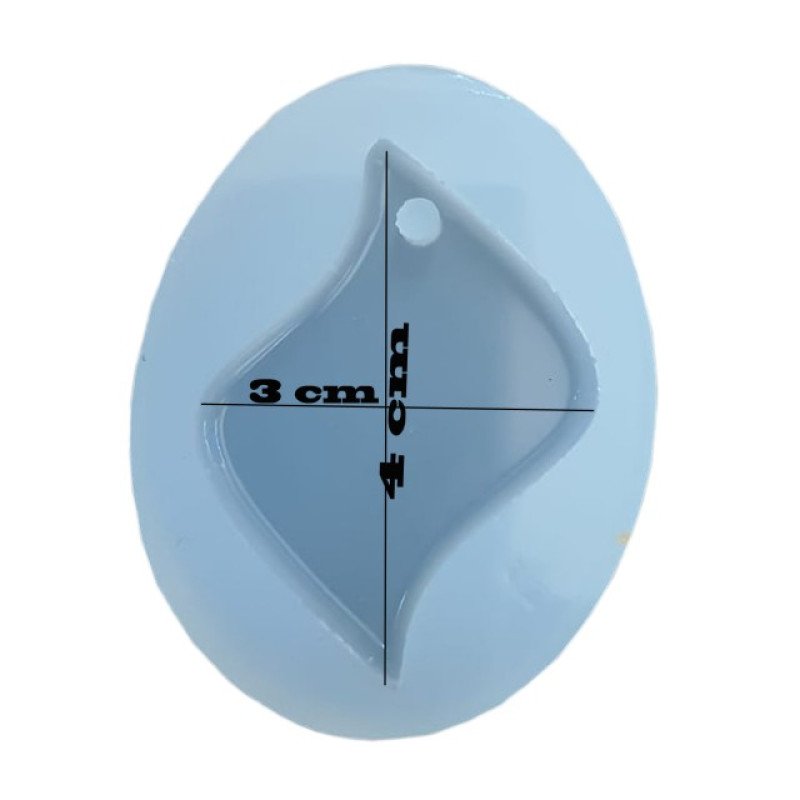 Epoksi Silikon Zərgərlik və Boyunbağı Qəlibi 4 CM