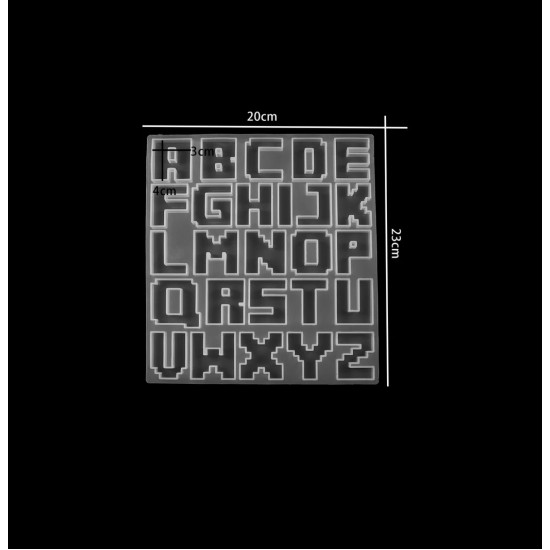 Hərf qəlibi - tırtıqlı model böyük Hərf qəlibi - tırtıqlı model böyük