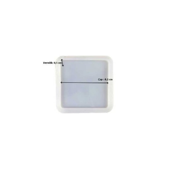 Kvadrat model stəkan altlığı Epoksi qəlib 8x8 Kvadrat model stəkan altlığı Epoksi qəlib 8x8