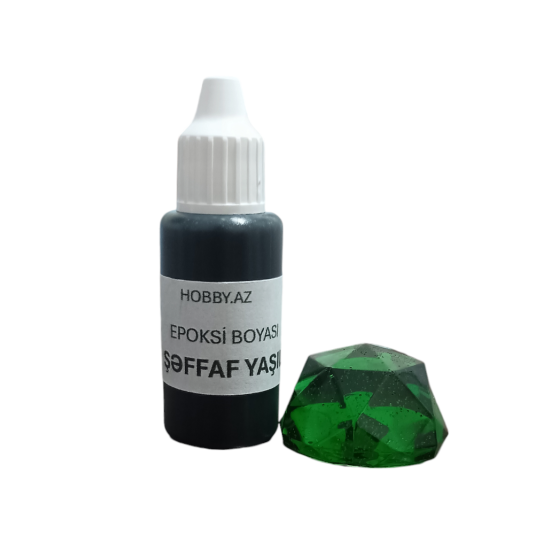 Epoksi Boyası Maye Zümrüd Yaşılı Şəffaf- 20 ml (qram) Epoksi Boyası Maye Zümrüd Yaşılı Şəffaf- 20 ml (qram)