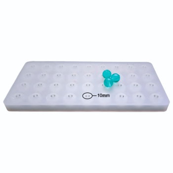 Epoksi Silikon Təsbeh Qəlibi 36 Lı 10 MM Muncuq