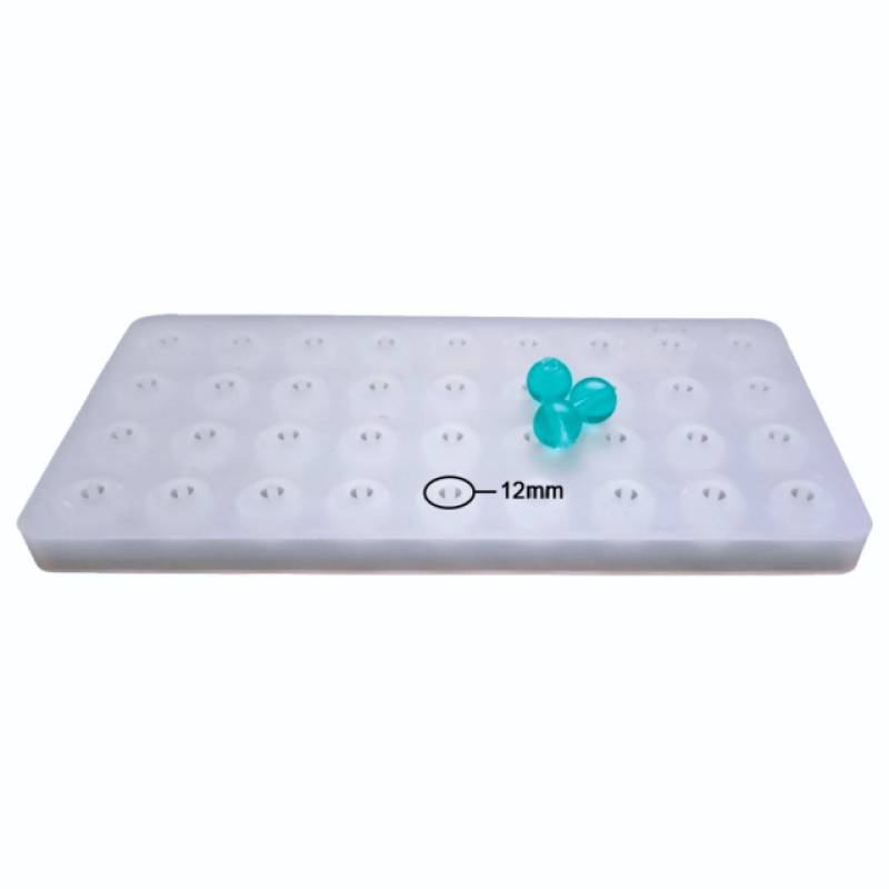 Epoksi Silikon Təsbeh Qəlibi 36 Lı 12 MM Muncuq