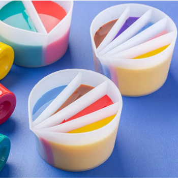 5 Bölməli Beaker Epoksi Boya Döküm Silikon qabı