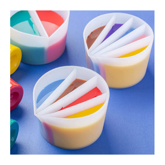 5 Bölməli Beaker Epoksi Boya Döküm Silikon qabı 5 Bölməli Beaker Epoksi Boya Döküm Silikon qabı