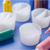 5 Bölməli Beaker Epoksi Boya Döküm Silikon qabı