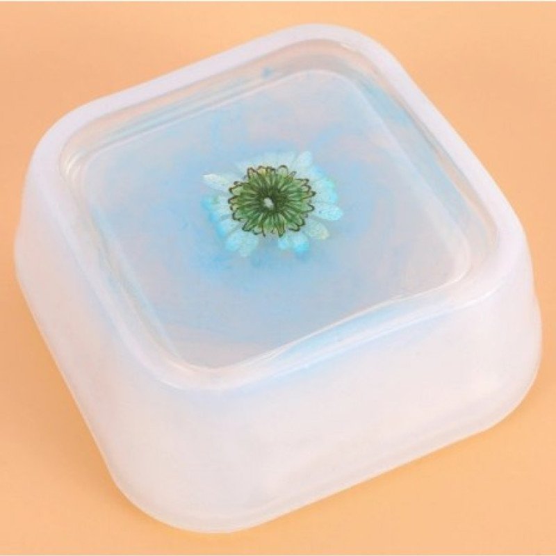 Kvadrat qab - silikon qəlib 6.6x2.7 cm