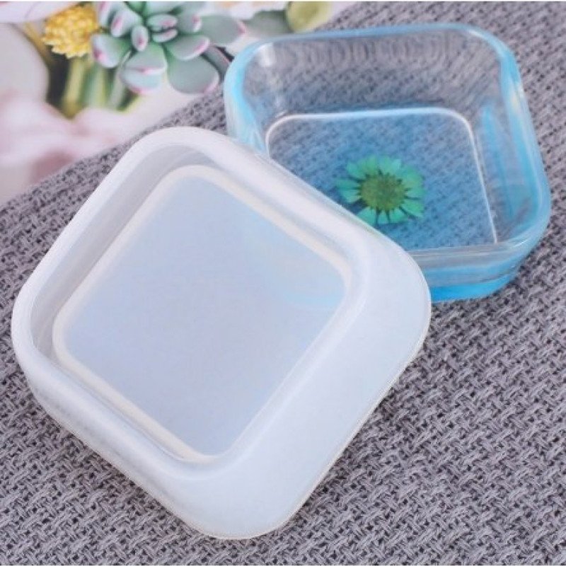 Kvadrat qab - silikon qəlib 6.6x2.7 cm