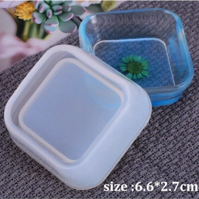 Kvadrat qab - silikon qəlib 6.6x2.7 cm