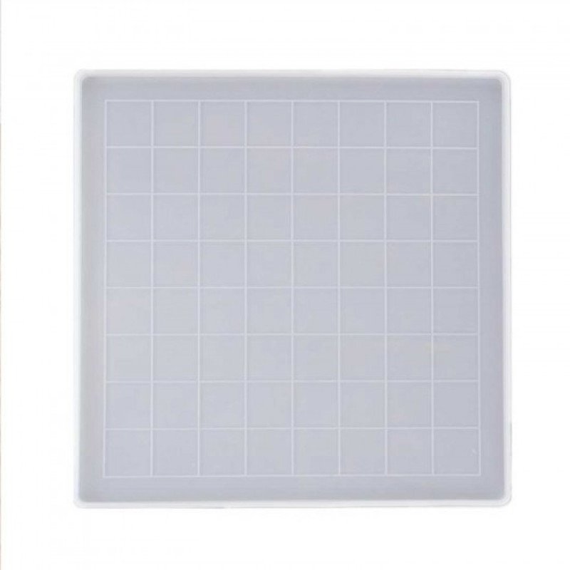 Epoksi  Silikon Qəlib Şahmat və Dama Qəlibi 28X28