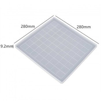Epoksi Silikon Qəlib Şahmat və Dama Qəlibi 30x30 sm