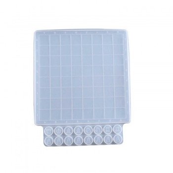 Epoksi Silikon Qəlib  Dama Qəlibi 26X32.8 CM