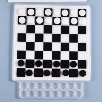 Epoksi Silikon Qəlib  Dama Qəlibi 26X32.8 CM