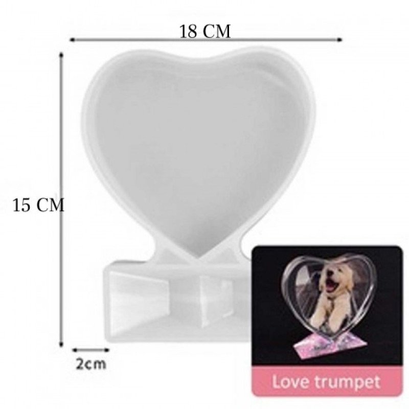 Epoksi Silikon Qəlib  Ayaqlı Ürək Modeli