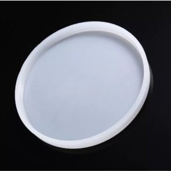 Dairə stəkan altlığı epoksi silikon qəlibi 13x13 sm x 8.5 mm