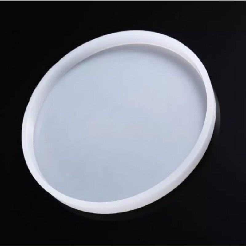Dairə stəkan altlığı epoksi silikon qəlibi 13x13 sm x 8.5 mm
