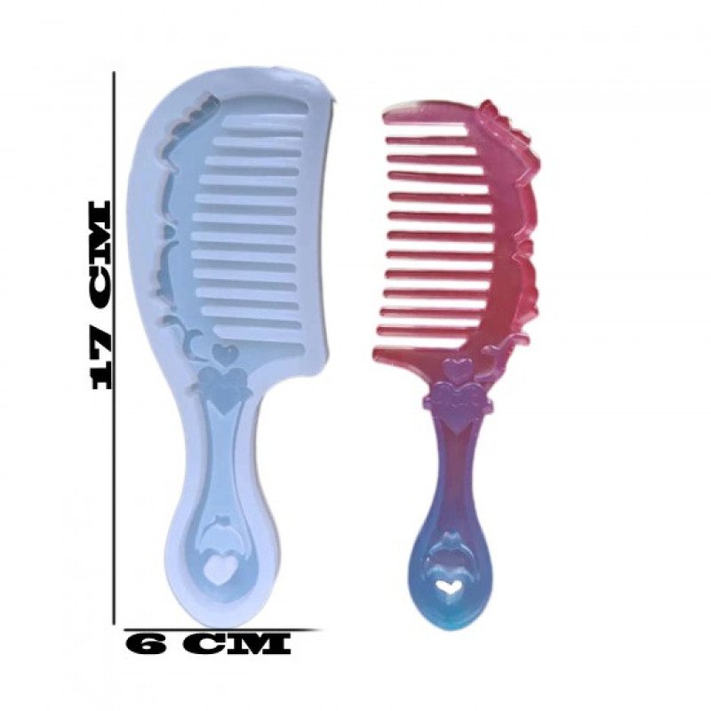 Epoksi Silikon Qəlib Naxışlı Daraq Qəlibi 17 CM-46