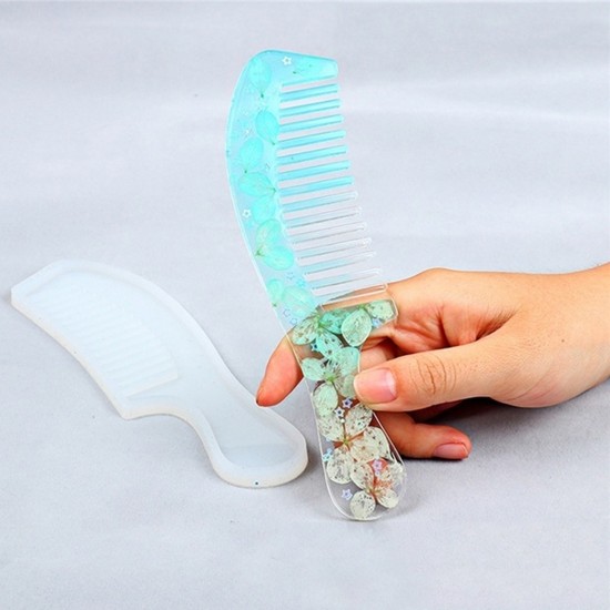 Epoksi Silikon Qəlib Sadə Daraq Qəlibi 17.8 CM Epoksi Silikon Qəlib Sadə Daraq Qəlibi 17.8 CM