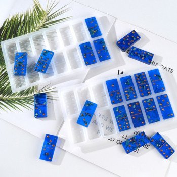 Epoksi Silikon Qəlib Domino (Damino) 28 li 2 Hissəli Qəlib