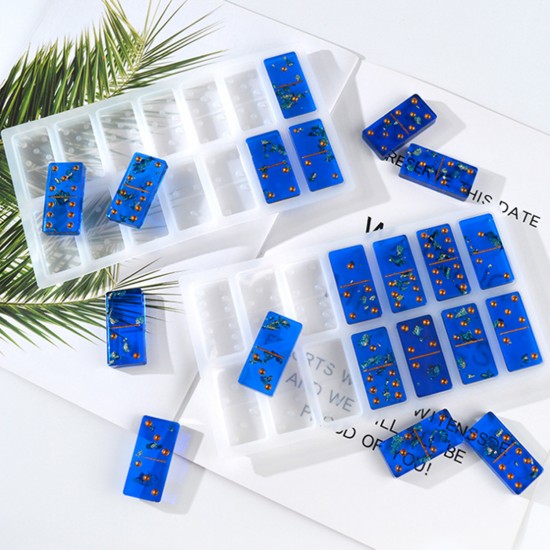 Epoksi Silikon Qəlib Domino (Damino) 28 li 2 Hissəli Qəlib Epoksi Silikon Qəlib Domino (Damino) 28 li 2 Hissəli Qəlib