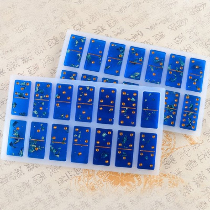 Epoksi Silikon Qəlib Domino (Damino) 28 li 2 Hissəli Qəlib
