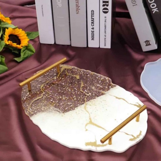Epoksi Silikon Qəlib Padnus (Tepsi) Qəlibi Oval Formalı Dalğalı Model Epoksi Silikon Qəlib Padnus (Tepsi) Qəlibi Oval Formalı Dalğalı Model