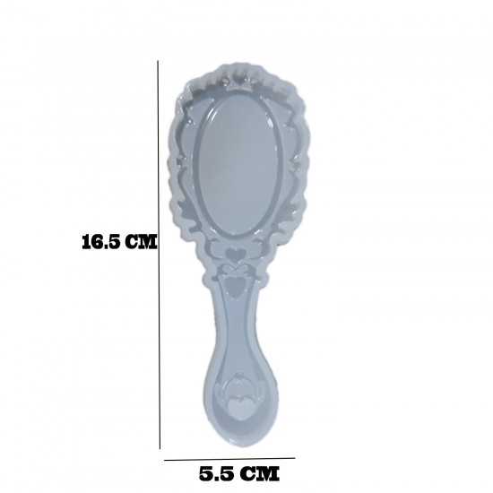 Epoksi Silikon Qəlib Naxışlı Güzgü Qəlibi Və 1 Güzgü 16,5 CM Epoksi Silikon Qəlib Naxışlı Güzgü Qəlibi Və 1 Güzgü 16,5 CM