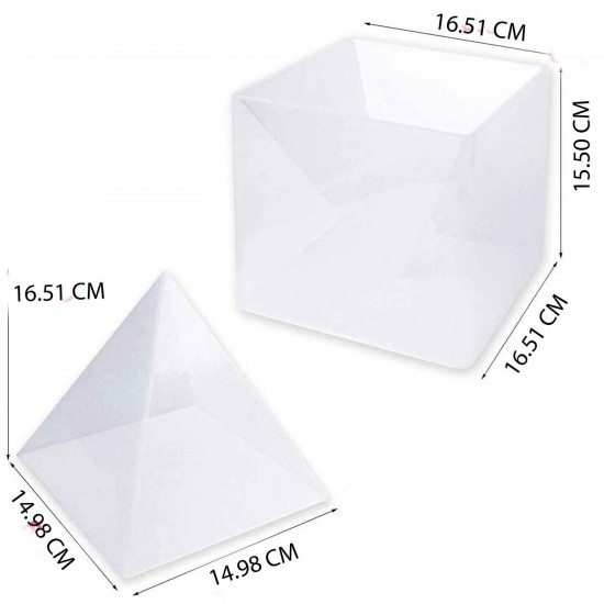 Epoksi Silikon Qəlib Böyük Piramida 16 CM Epoksi Silikon Qəlib Böyük Piramida 16 CM