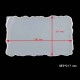 Epoksi Silikon Qəlib Dalğalı Padnus (Tepsi) qəlib Düzbucaqlı 21.7X35.7 CM Epoksi Silikon Qəlib Dalğalı Padnus (Tepsi) qəlib Düzbucaqlı 21.7X35.7 CM